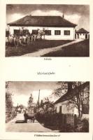 1950 Máriaújfalu, utca, szekér / képeslapgyártáshoz kiválasztott kép, a hátoldalon a Népművelési Min...