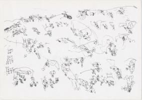 Modern magyar művészet; 26 db használatlan képeslap 14 lapon, a Mozgó Világ kiadása / 26 contemporar...