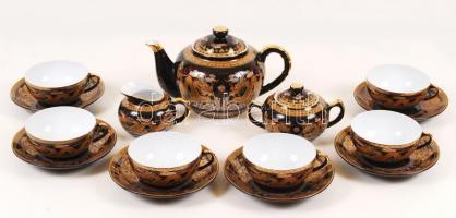 Nem használt 6 személyes kínai tojáshéj porcelán teáskészlet eredeti díszdobozban, hibátlan állapotb...