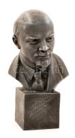 Vlagyimir Szicsev (1917-1995): Lenin mellszobor (1961), spiáter, jelzett, "Drága magyar barátaimnak, 1962 február" felirattal, m: 24,5 cm