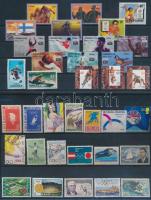 Olimpia motívum tétel 36 db bélyeg közte teljes sorokkal 2 stecklapon, Olympics 36 stamps with sets