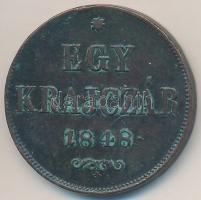 1848. 1kr Cu T:2 ph., patina