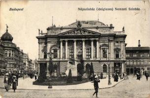 Budapest VIII. Népszínház, Királyi Technológiai Iparmúzeum, villamos (kis szakadás / small tear)