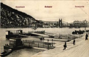 Budapest, Dunarészlet, Erzsébet híd, rakpart