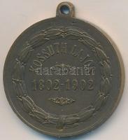 1902. "Kossuth Lajos 1802-1902" születésének 100. évfordulójára, Br emlékérem füllel (29,5...