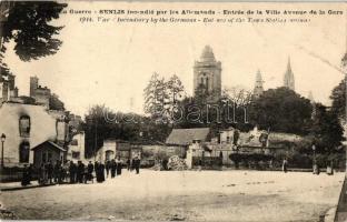 Senlis, WWI destroyed buildings, Avenue de la Gare, Restaurant of O. Encausse
