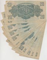 1944. 20P "A Vörös Hadsereg Parancsnoksága" (12x) T:vegyes