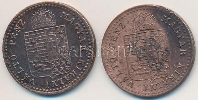 1882KB 5/10kr Cu (2x) T:2,2- ph.
Adamo M3.1