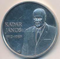 Kósa István (1953-) 1989. &quot;Kádár János&quot; Ag emlékérem (31.04g/0.925/38.6mm) T:2 (exPP)