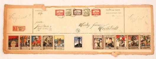 1922 Schima Bandi (1882-1959): A megromlott nyáj, vegyes technika, papír, jelzés nélkül, postán megk...