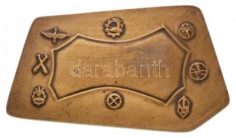 Lengyelország ~1970-1980. "ASG - Vezérkari Akadémia" Br emlékérem (78x45mm) T:2
Poland ~1...