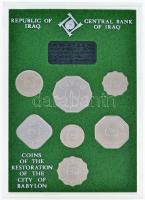 Irak 1982. 5f-1D (7xklf fémpénz) "Emlékérmek Babilon város újjáépítésének alkalmára" forga...