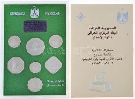 Irak 1982. 5f-1D (7xklf fémpénz) "Emlékérmek Babilon város újjáépítésének alkalmára" forga...