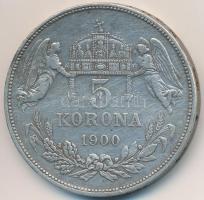 1900KB 5K Ag "Ferenc József" T:2-,3 karc