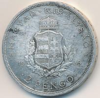 1936. 2P Ag "Liszt Ferenc" T:2 felületi karc