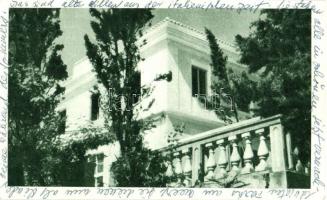 Krk, Veglia; villa, from postcard booklet
