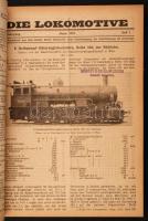 1922 Die Lokomotive. Illustrierte Monatsfachzeitschrift für Eisenbahntechniker. 19. évf., a 12 lapsz...