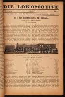 1927 Die Lokomotive. Illustrierte Monatsfachzeitschrift für Eisenbahntechniker. 24. évf., a 12 lapsz...