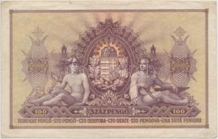 1943. 100P "Szálasi-kiadás" sor- és sorozatszám nélkül T:III
Hungary 1943. 100 Pengő &quo...