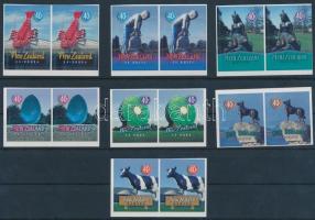 Városok nevezetességei bélyegpárok öntapadós fólián, Attractions self-adhesive stamp foil in pairs
