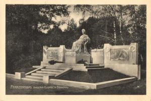 Frantiskovy Lazne, Franzensbad; Kaiser Elisabeth Denkmal / Queen Elisabeth statue