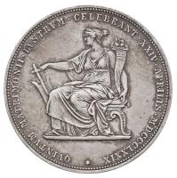 Ausztria 1879. 2G Ag "I. Ferenc József és Erzsébet királynő / Ezüstlakodalom" T:2
Austria...