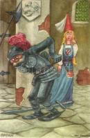 Itching under the armor, humour, Nordisk Konst No. 82, s: Jac. Edgren