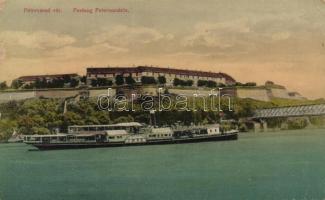 Újvidék, Novi Sad; Pétervárad, Szent Imre gőzös / castle, SS Szent Imre (b)