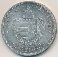 1935. 2P Ag "Rákóczi" T:2 felületi karc
Adamo P7.2