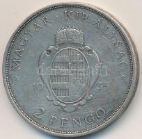 1935. 2P Ag &quot;Pázmány&quot; T:2,2- felületi karc  Adamo P7.1