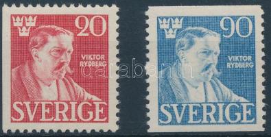 Viktor Rydberg halála sor 2 értéke, Viktor Rydberg's death 2 stamps