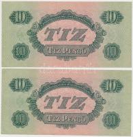 1944. 10P "A Vörös Hadsereg Parancsnoksága" (5x) sorszámkövetők T:I,I- hajtatlanok