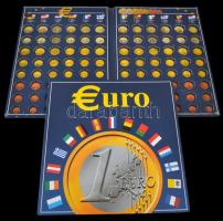 2db klf Euro szett gyűjtőalbum klf országokhoz használt állapotban  2 collectors albums for Euro sets from different countries
