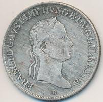 1833B 20Kr Ag "I. Ferenc" T:2- felületi karc