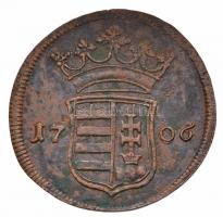 1706. X Poltura "II. Rákóczi Ferenc" (8g) T:2- enyhén hullámos 
Hungary 1706. X Poltura &...