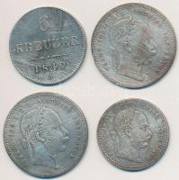 Ausztria 1849A 6kr Ag + 1869. 10kr Ag + 1869-1870. 20kr Ag (2x) T:2-,3 patina Austria 1849A 6 Kreuzer Ag + 1869. 10 Kreuzer Ag + 1869-1870. 20 Kreuzer Ag (2x) C:VF,F patina