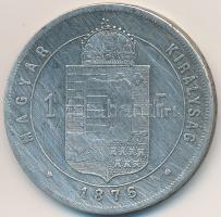 1876KB 1Ft Ag "Ferenc József / Középcímer" T:2- karc, ph.
Adamo M15