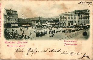 1899 Arad, Szabadság tér / Liberty Square (fl)