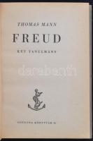 Thomas Mann: Freud. Két tanulmány. Bp., 1947, Officina. Kiadói pótolt gerincű félvászonkötésben