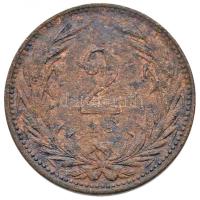 1892KB 2f Br Körmöcbánya (3.20g) T:2 kis ph., patina Hungary 1892KB 2 Fillér Br Kremnitz (3.20g) C:XF small edge error, patina  Huszár: 2210., Unger III.: 1502., Adamo K2