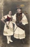 Magyar népviselet Bicskéről, Wokaun József fényképész / Hungarian folklore from Bicske, photo (fl)