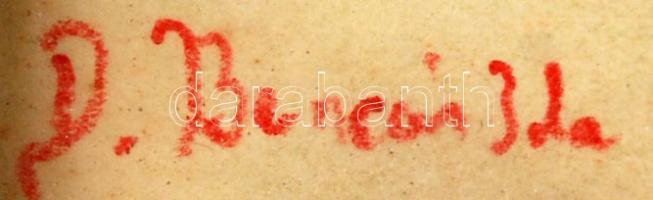 Benczúr jelzéssel: Rózsák. Akvarell, papír, 23×17 cm