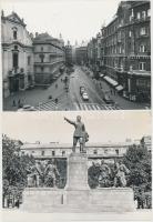 cca 1960-1970 Budapest, Városi életképek(Lánchíd, Erzsébet híd, Ferenciek tere, Kossuth tér, stb.), ...