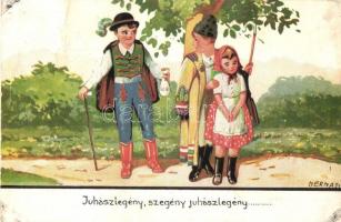 Juhászlegény, szegény juhászlegény... / poor shepherd, love triangle, Hungarian folklore, s: Bernáth (b)