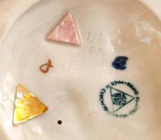 Royal Dux Bohemia ifjú kis madárral, kézzel festett, jelzett, hibátlan / Royal dux hand painted. fla...