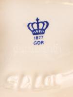 Lippelsdorf madaras gyertyatartó, fehér mázas, kézzel festett aranyozás, hibátlan, m:13,5 cm, h:18 c...