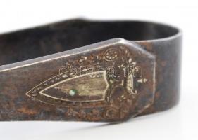 cca 1920 "1847 Rogers Bros" cukorfogó, jelzett, alpakka, jó állapotban, h:10,5 cm