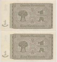 Német 3. Birodalom 1937. 1M (2x) sorszámkövetők T:I-
German Third Reich 1937. 1 Mark (2x) sequentia...