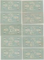 Németország / Weimari Köztársaság / Köln 1921. 10pf (10x) T:I,I- kis sarokkopások 
Germany / Weimar...