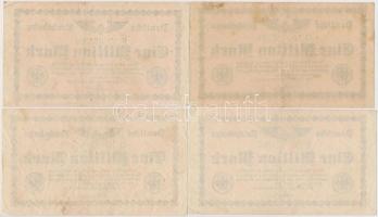 Németország / Weimari Köztársaság / Birodalmi Vasút / Berlin 1923. 1.000.000M (10x) T:III
Germany /...